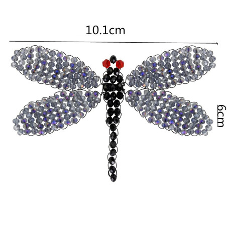 Handwoven Black Sequin Dragonfly Patch | 1001BEES Gift Idea