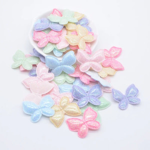 Écussons Papillon à coudre Papillon 32x25 mm - Lot de 50 pièces - 7 couleurs au choix !
