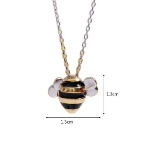 Dimensions Collier et pendentif mignonne abeille en argent Sterling 925