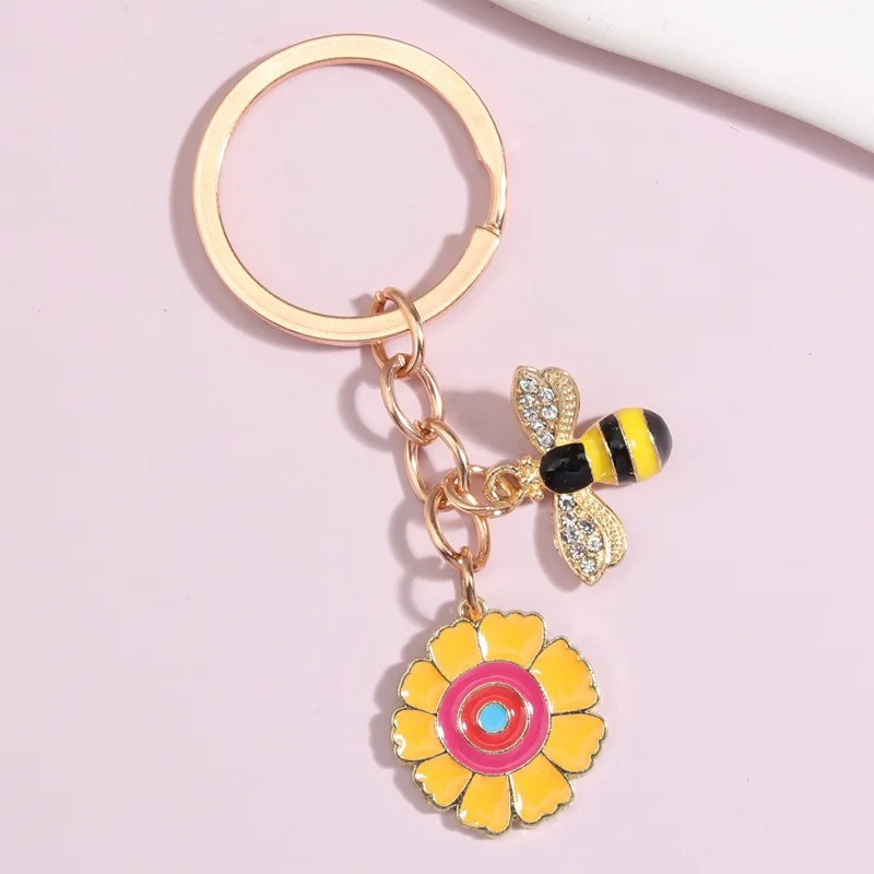 Radiant Garden Bee Keychain | Cute Bee Lover Gift Idea