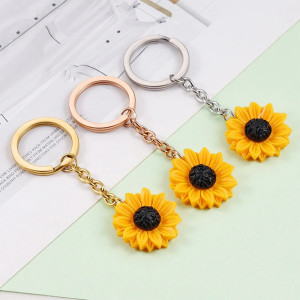 'Sunny Sunflower' Bee Keychain – Cute & Elegant Gift Idea