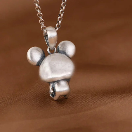 Sapphire-Eyed Frog Necklace | Cute Sterling Silver Jewelry Gift