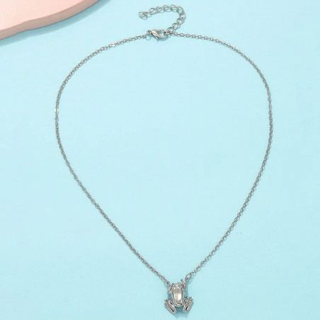 Cute Frog Necklace | Gold & Silver Frog Pendant | Gift for Her