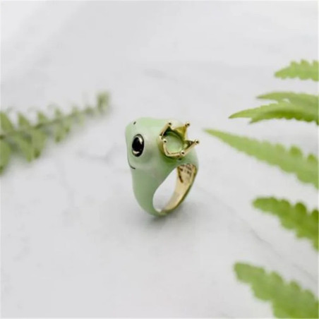 Princess Lily Frog Ring | Cute Adjustable Jewelry for Women