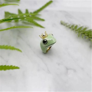 Princess Lily Frog Ring | Cute Adjustable Jewelry for Women