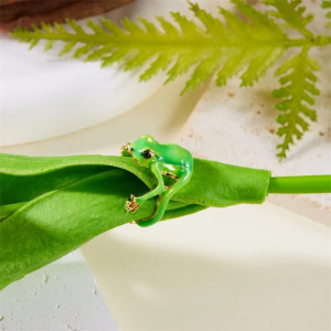 Bague Grenouille Étreinte Tropicale