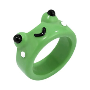 Cute Frog Ring with Velvet Gift Box | Funny Cartoon Jewelry