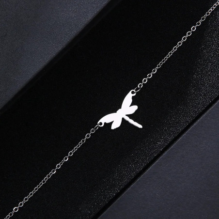 Elegant Dragonfly Bracelet | Gold & Silver Stainless Steel