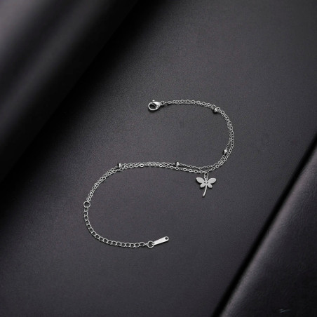 Cute Dragonfly Bracelet | Elegant Double Chain Jewelry Gift