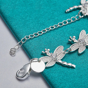 Sparkling Dragonfly Bracelet | 925 Sterling Silver Jewelry