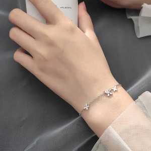Bracelet Papillon Design Minimaliste - Argent Sterling 925S