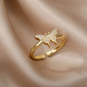 Bague Papillon Doré Prestige