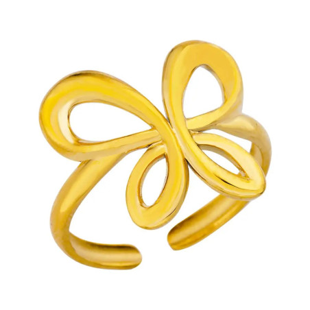 Abstract Gold Butterfly Ring – Modern and Artistic Jewelry