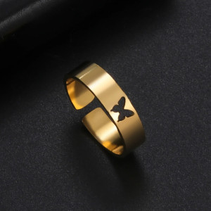 Cute Openwork Butterfly Ring | Adjustable Gift for Women