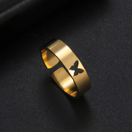 Cute Openwork Butterfly Ring | Adjustable Gift for Women