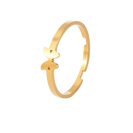 Cute Minimalist Butterfly Ring | Gold & Silver Adjustable