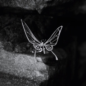 Poetic Awakening Silver Butterfly Ring | Elegance & Refinement
