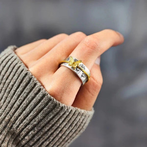 Vintage Floral Butterfly Ring | Cute Women's Jewelry Gift