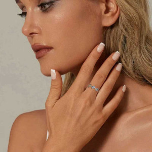 Azure Butterfly Ring in 925 Sterling Silver | Cute Jewelry