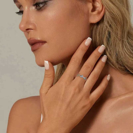 Azure Butterfly Ring in 925 Sterling Silver | Cute Jewelry