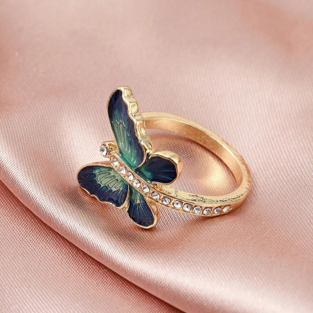 Ocean Wings Butterfly Ring – Elegant & Unique Women's Jewelry