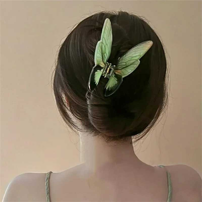 XXL Butterfly Hair Claw 'Fairy Glow' | Unique Gift for Women
