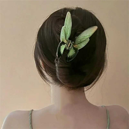 XXL Butterfly Hair Claw 'Fairy Glow' | Unique Gift for Women