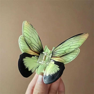 XXL Butterfly Hair Claw 'Fairy Glow' | Unique Gift for Women