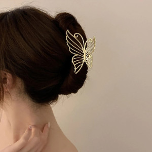 Cute Butterfly Hair Clip | Elegant Metal Finish | Gift for Her