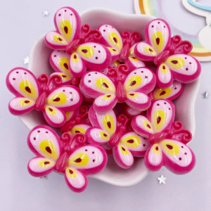Set of 10 Cute Butterfly Figurines for Crafts & Decor