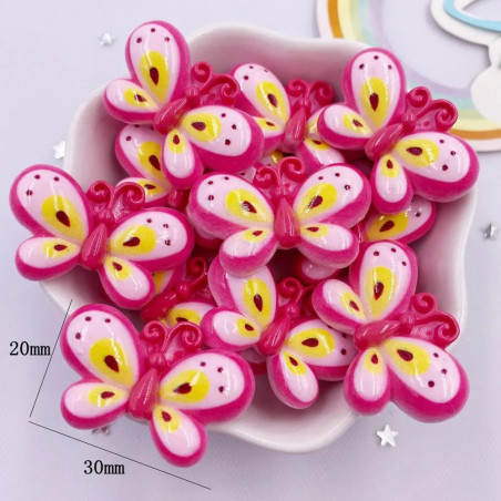 Set of 10 Cute Butterfly Figurines for Crafts & Decor