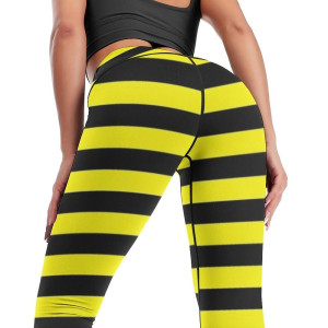 Stylish Honey Bee Leggings | Cute High-Waisted Yoga Pants