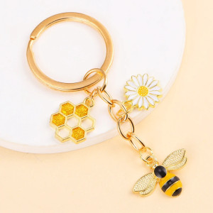 Sunny Garden Bee Keychain | Cute Bee Gift for Women
