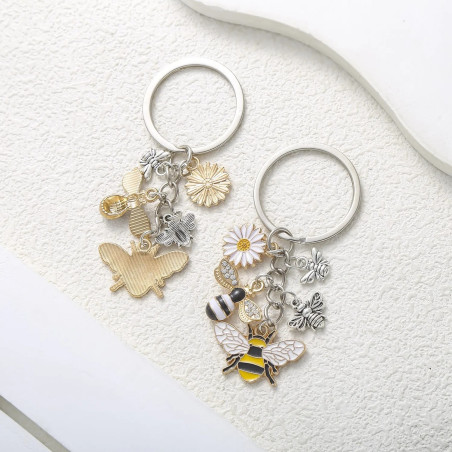 Enchanted Garden Bee Keychain | Cute Nature-Inspired Gift