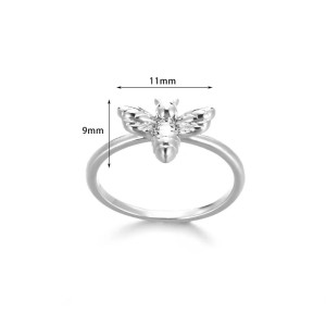 Cute Bee Ring in Stainless Steel - Gold or Silver | 1001Bees