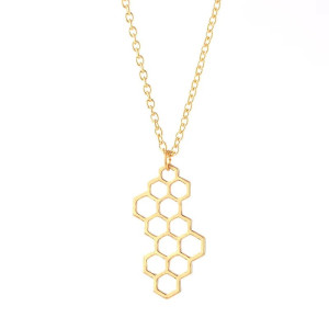 Gold & Silver Bee Pendant Necklace | Unique Bee Jewelry Gift