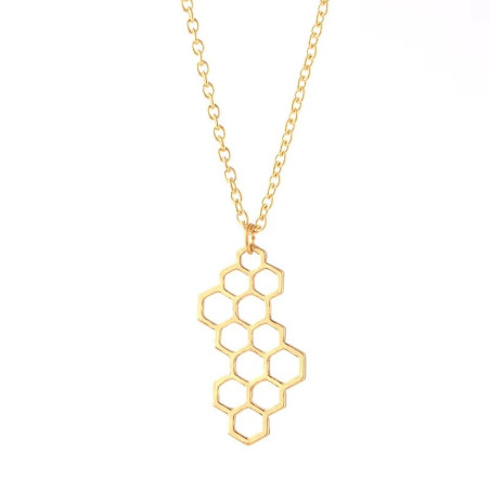 Gold & Silver Bee Pendant Necklace | Unique Bee Jewelry Gift