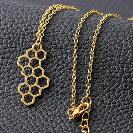 Gold & Silver Bee Pendant Necklace | Unique Bee Jewelry Gift