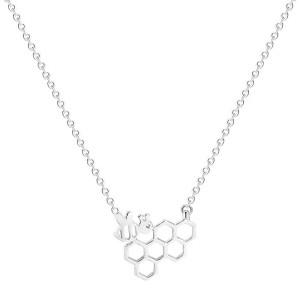 Elegant Hive Bee Necklace | Gold & Silver Bee Jewelry Gift