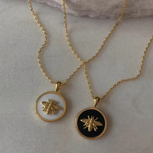 Royal Elegance Bee Necklace | Cute Gold Bee Jewelry Gift
