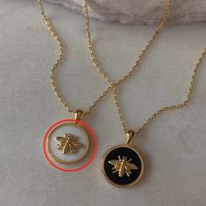 Royal Elegance Bee Necklace | Cute Gold Bee Jewelry Gift