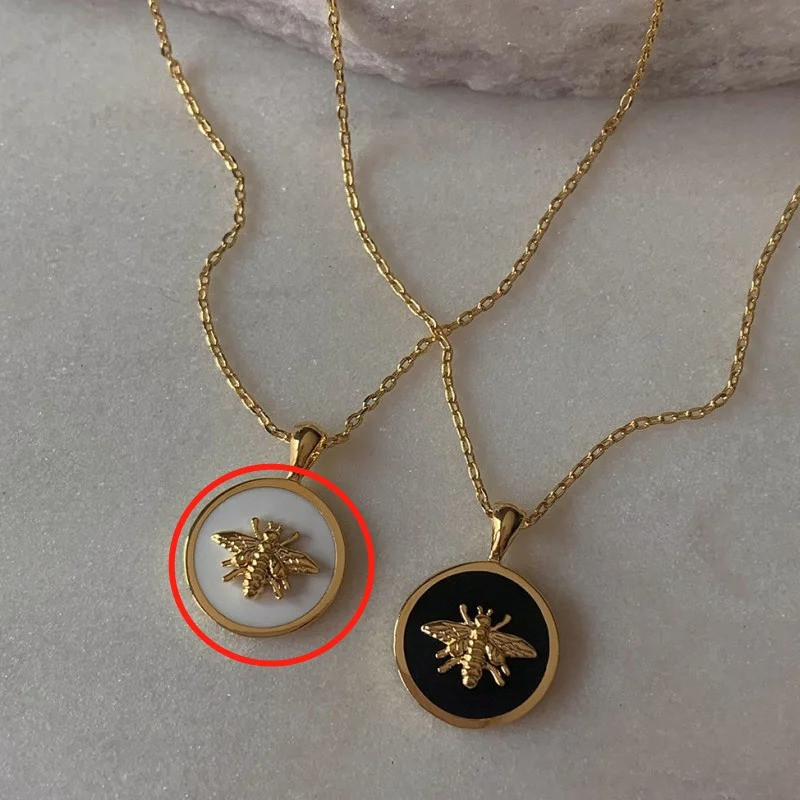 Royal Elegance Bee Necklace | Cute Gold Bee Jewelry Gift