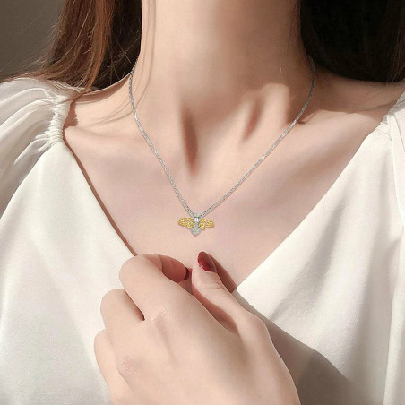 Sterling Silver Bee Necklace - Unique & Elegant Bee Jewelry