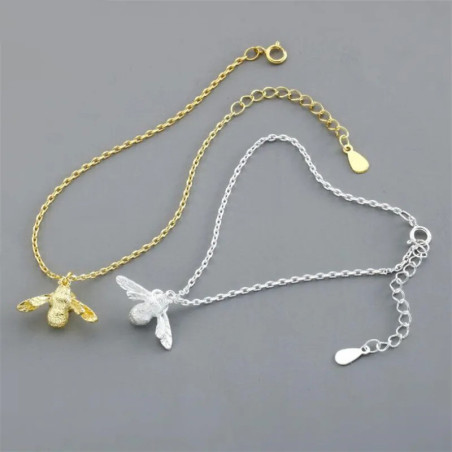 Elegant Bee Charm Bracelet | Gold & Silver | 1001Bees.com