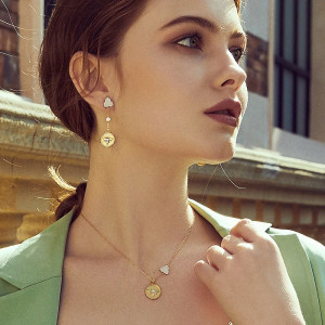 'Royal Pendulum' Bee Earrings - Elegant Sterling Silver Jewelry