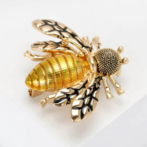 Bee Brooch “Golden Essence” | Original Gift Jewelry