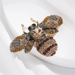 Imperial Luxury Bee Brooch | Unique Crystal Jewelry