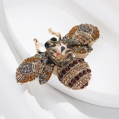 Imperial Luxury Bee Brooch | Unique Crystal Jewelry