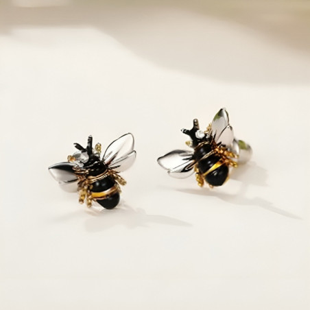 Rhinestone Bee Earrings - Elegant & Unique Bee Jewelry