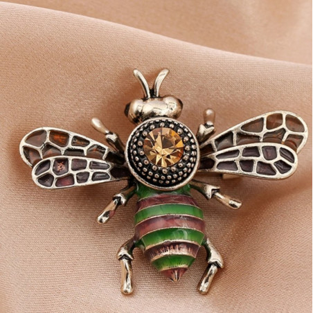 Imperial Radiance Bee Brooch | Unique Bee Pin Jewelry Gift